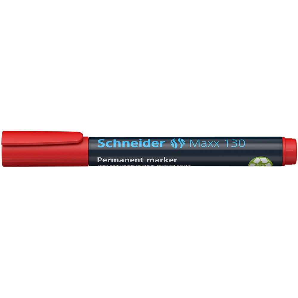 Маркер перманентный "Schneider Maxx 130", красный - 3