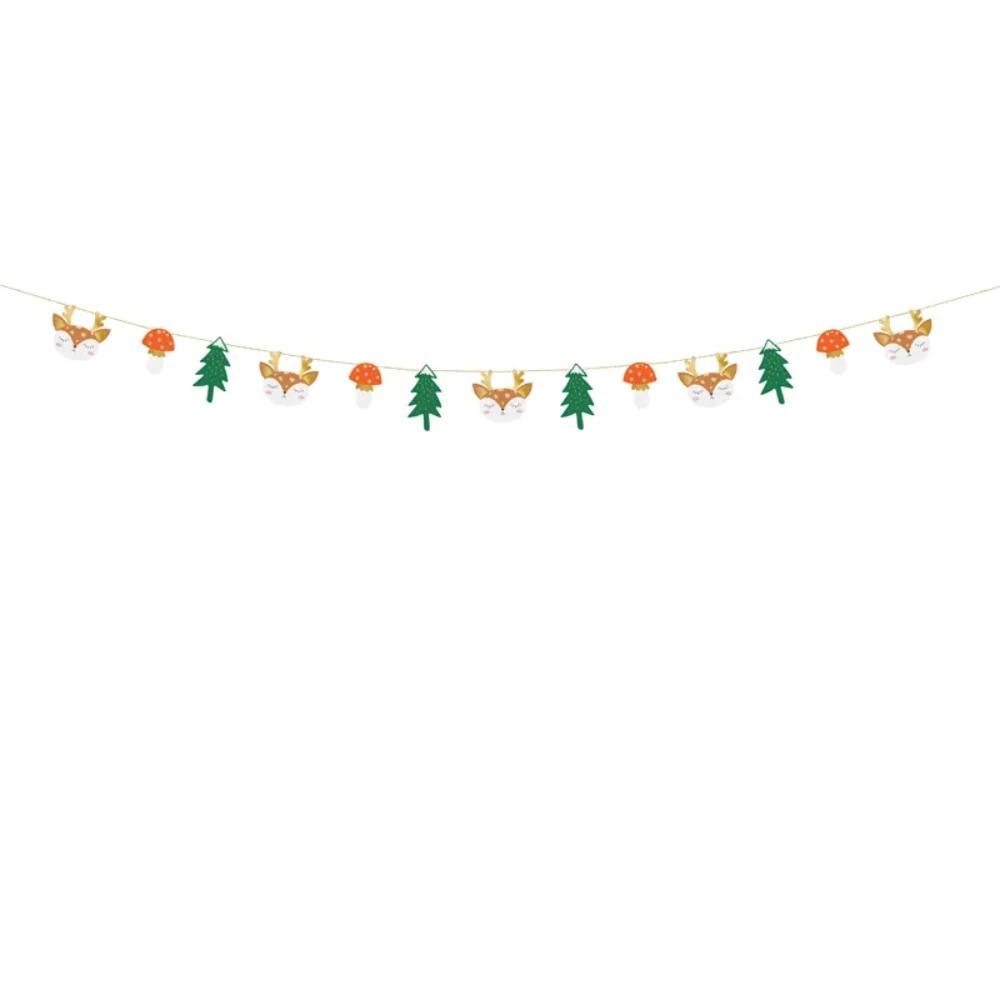 Гирлянда бумажная "Лес", 1.7 м, разноцветный