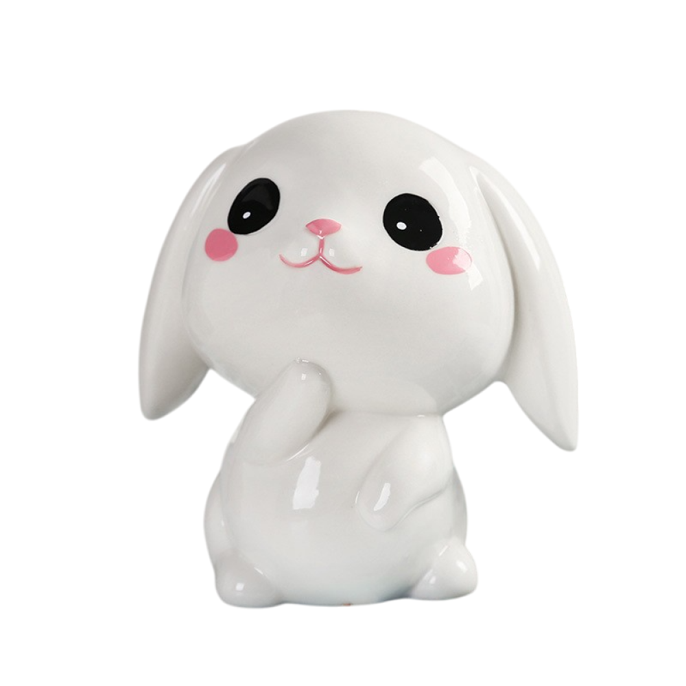 Копилка "Cute bunny", керамика, белый