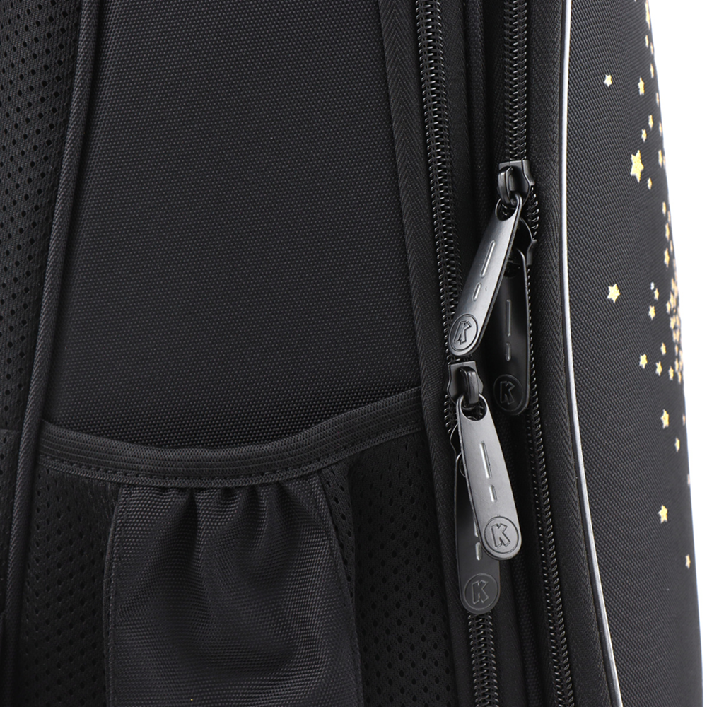 Рюкзак школьный "ERGO First Золотая кошка", черный - 4