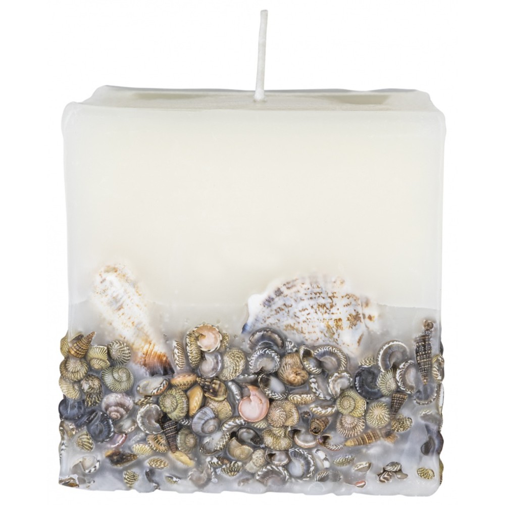 Свеча декоративная "Цилиндр Donau Home Brezza", 70х70х70 мм, белый