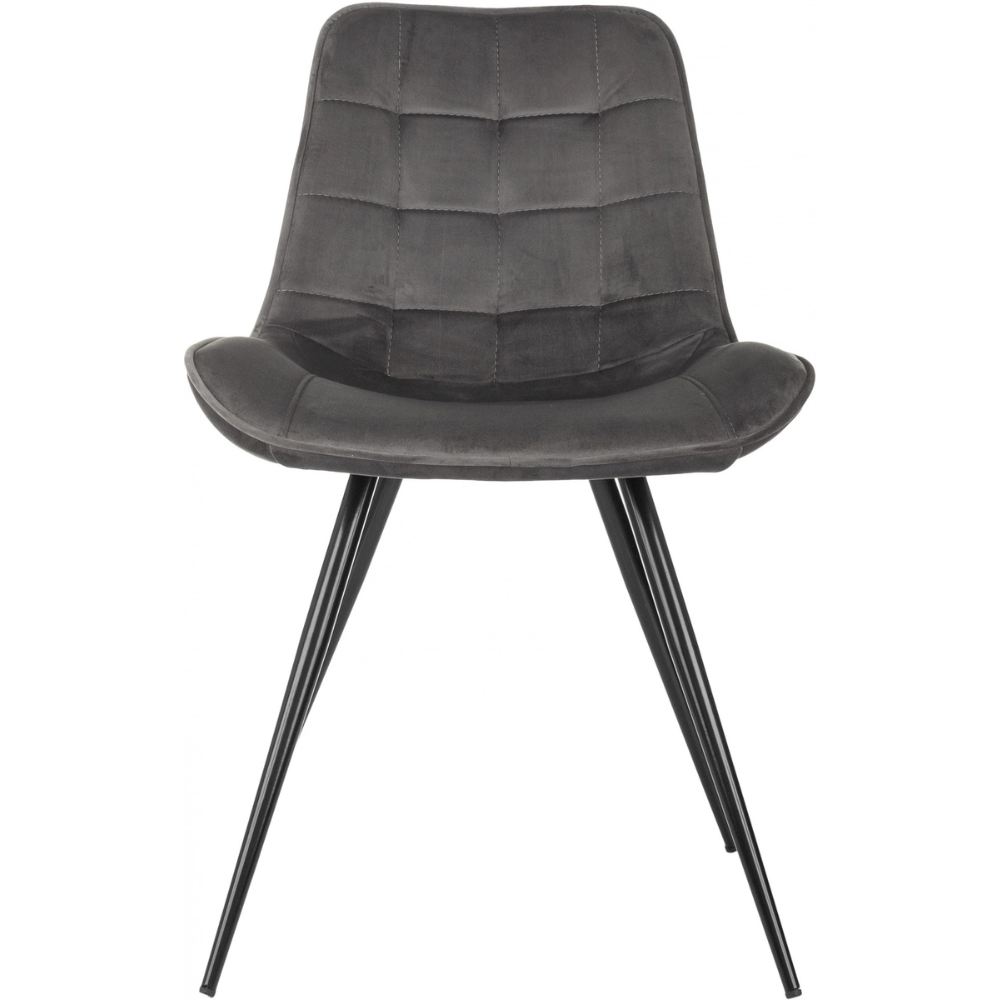 Стул Бюрократ "CH-K2_2", ткань, темно-серый, металл, комплект 2 штуки