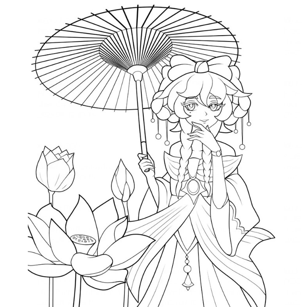 Раскраска "Вселенная в стиле Genshin Impact. Книга для творчества по мотивам популярной игры" - 8