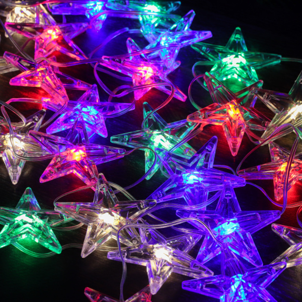 Гирлянда электрическая LED "Занавес. Звезда", мультиколор - 3