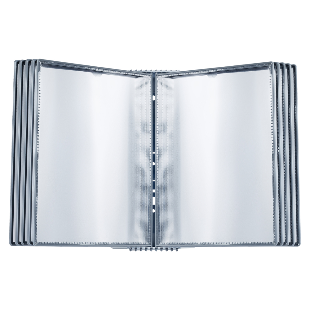 Стойка информационная настольная "OfficeSpace", A4, 10 демопанелей, серый - 7