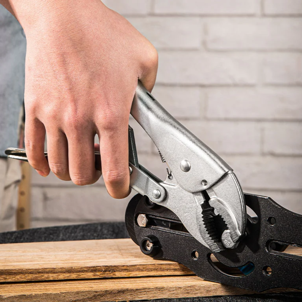 Клещи зажимные Deli YS EDL0381, с фиксатором, 220 мм - 4