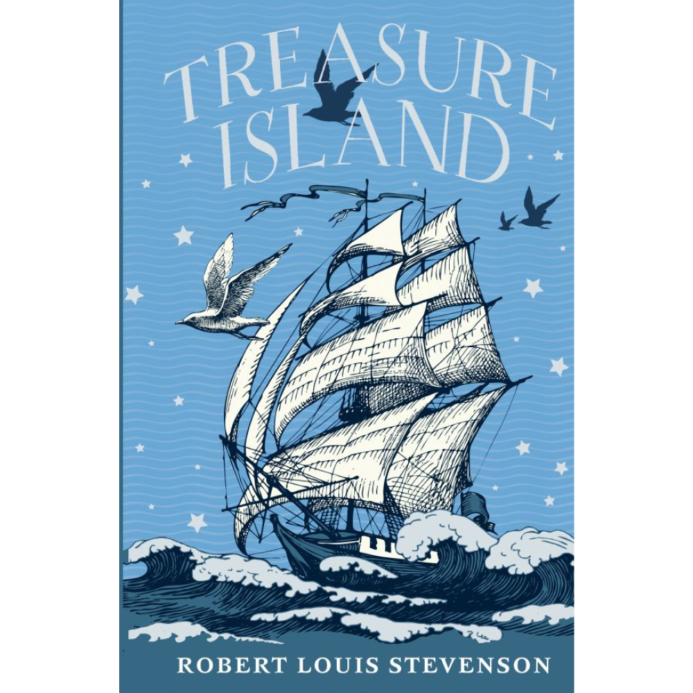 Книга на английском языке "Treasure Island", Роберт Стивенсон