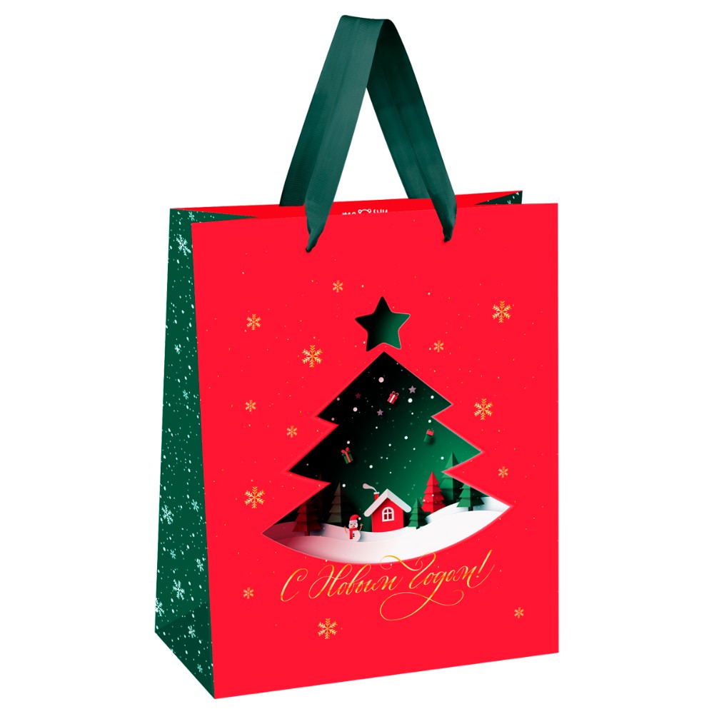 Пакет подарочный "Christmas magic", ламинированный