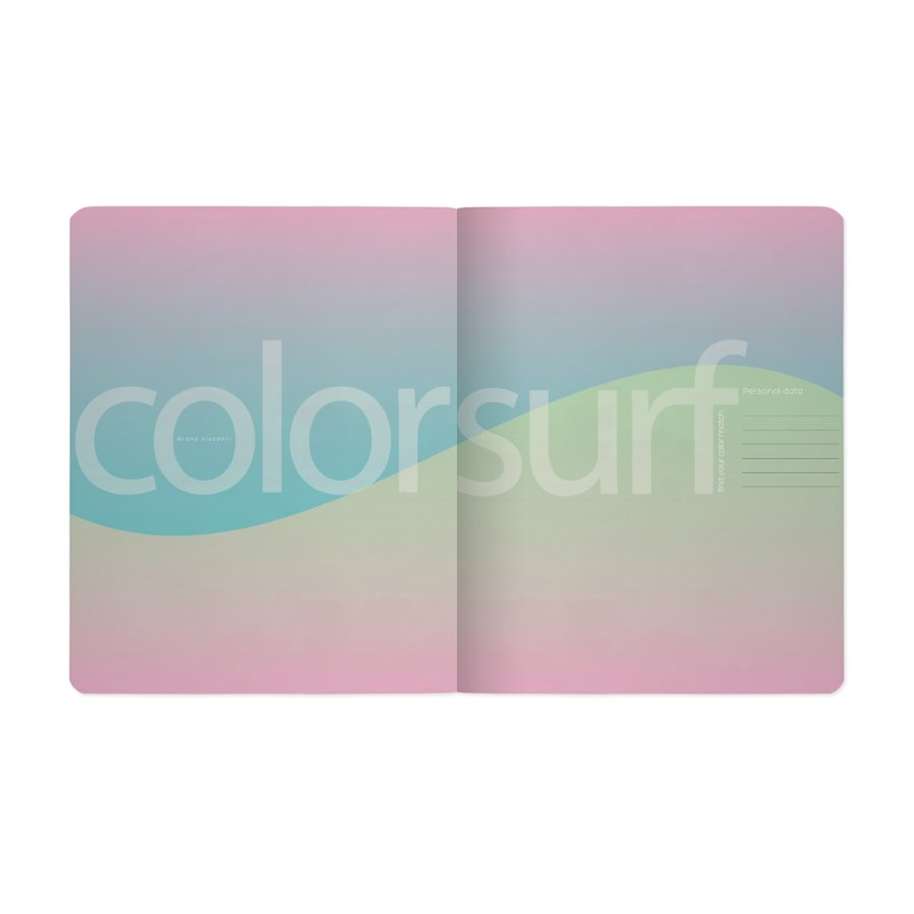 Тетрадь "Color surf", A5, 48 листов, клетка, скоба сбоку, ассорти - 7