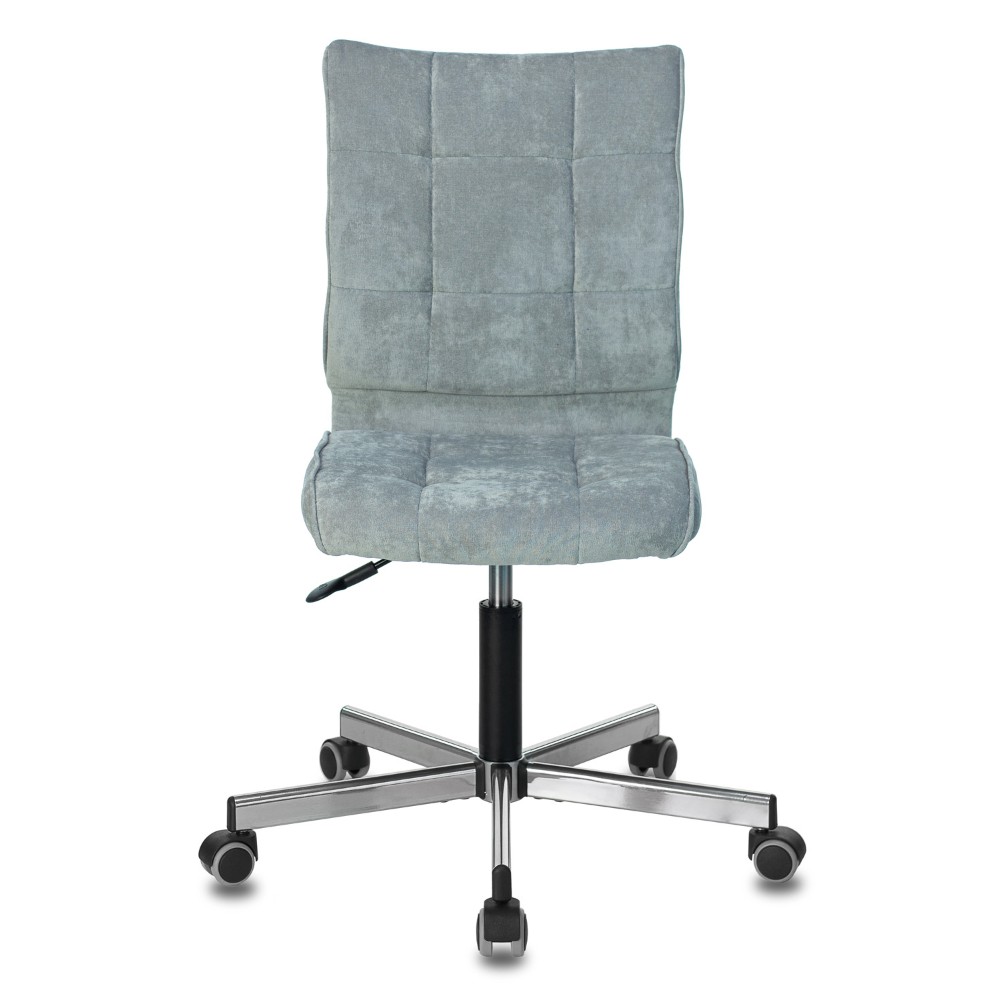 Кресло для персонала "Бюрократ СH-330M/LT", ткань, металл, серо-голубой - 3