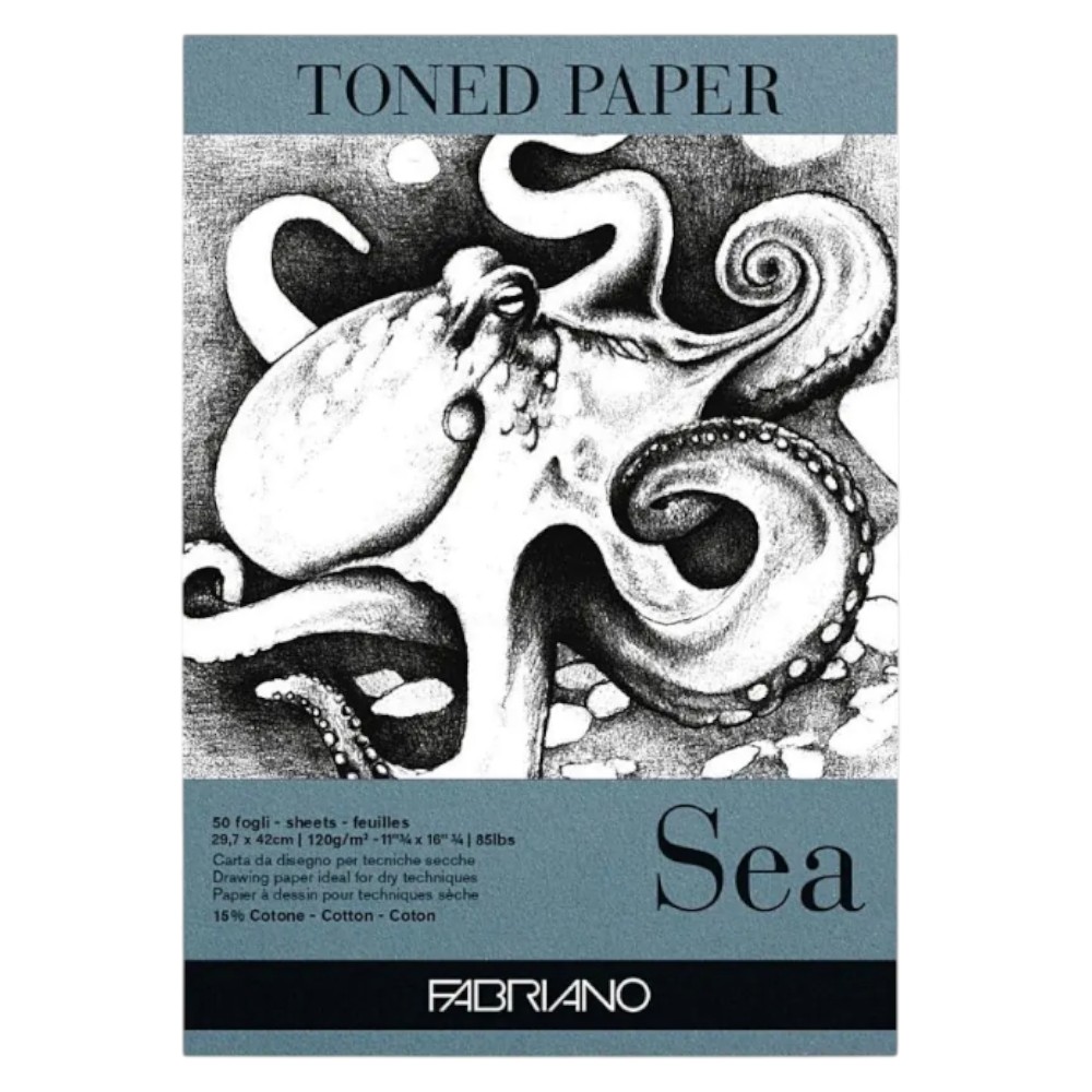 Блок бумаги для рисования "Fabriano. Sea", 29,7х42 см, 120 г/м2, 50 листов