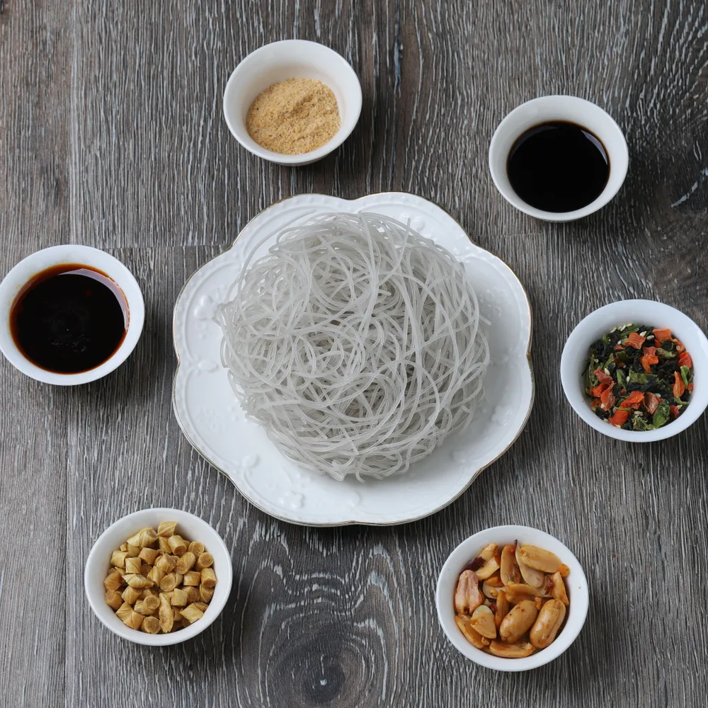 Лапша быстрого приготовления стеклянная по-Сичуаньски с арахисом, 130 гр  - 3