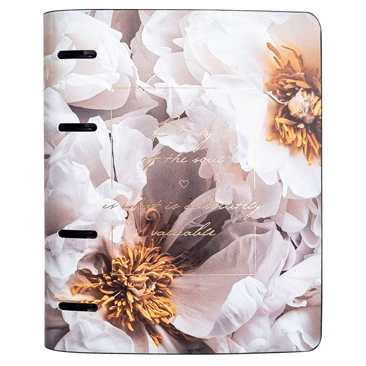 Тетрадь на кольцах "Beauty листья", B5, 120 листов, клетка,  разноцветный