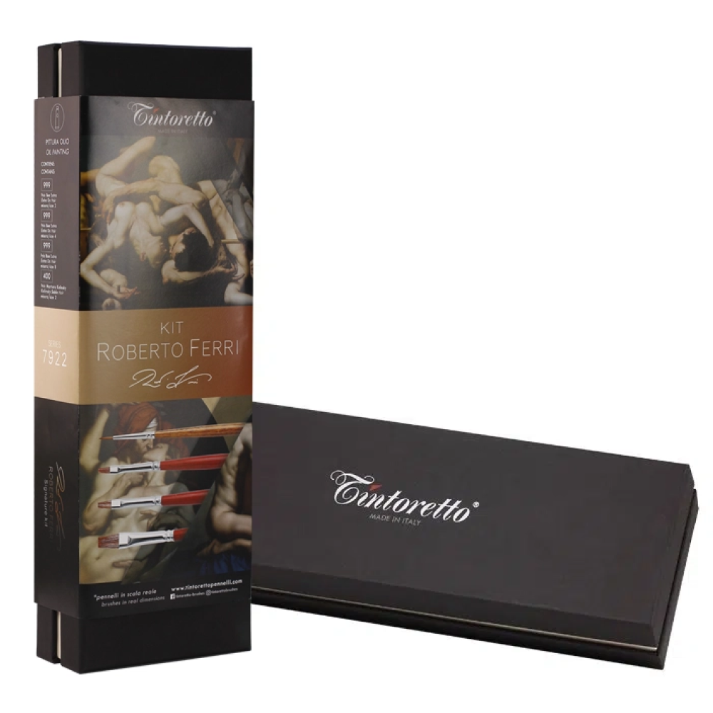 Набор кистей "Tintoretto. Roberto Ferri selection", синтетика, 4 шт.