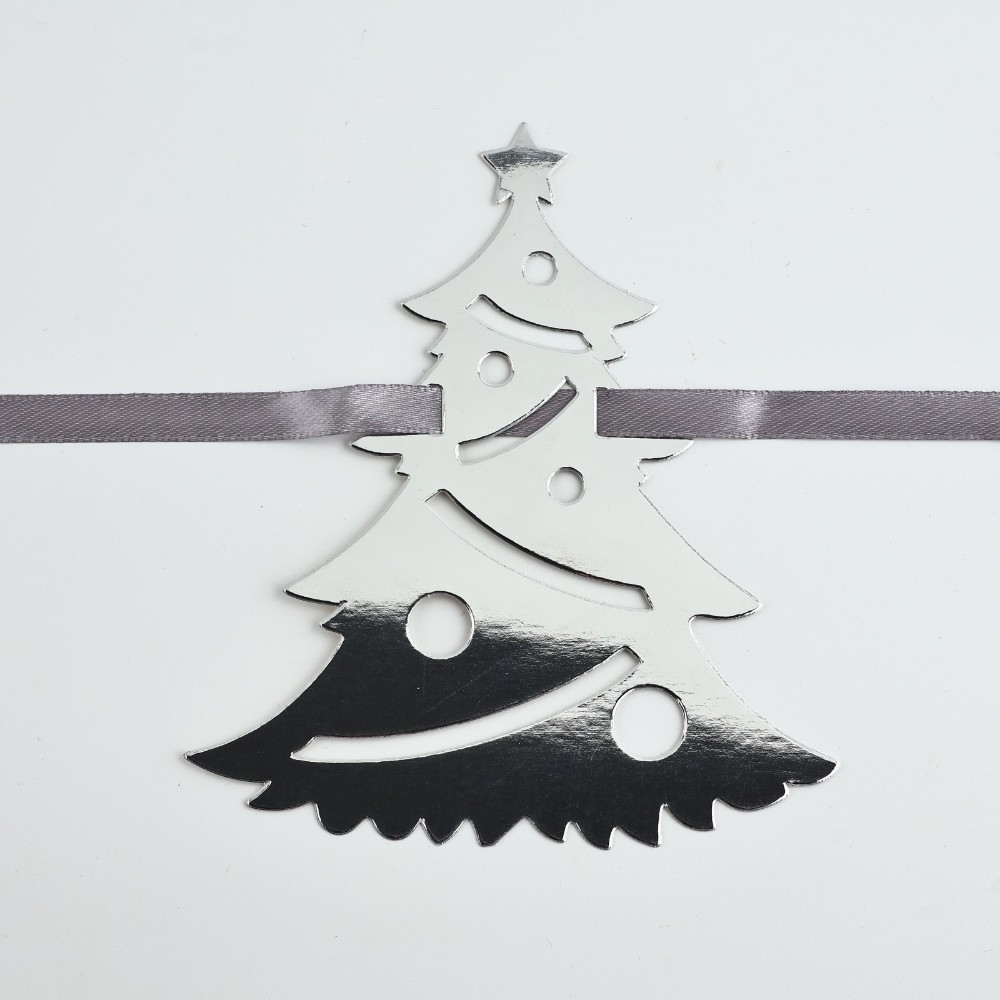 Гирлянда бумажная "Новогодняя", серебристый - 5