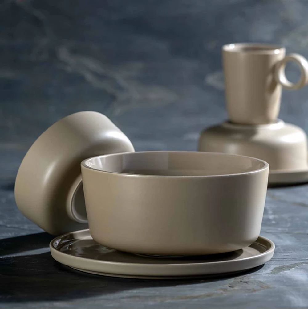 Чаша керамическая "ROMA", 22 см, бежевый - 7