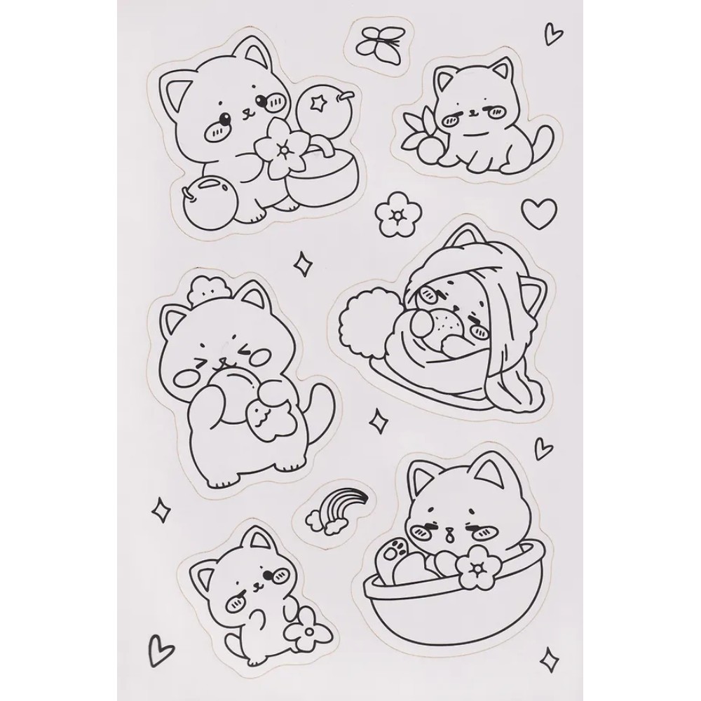 Раскраска "Раскраска-стикербук. Зверята"