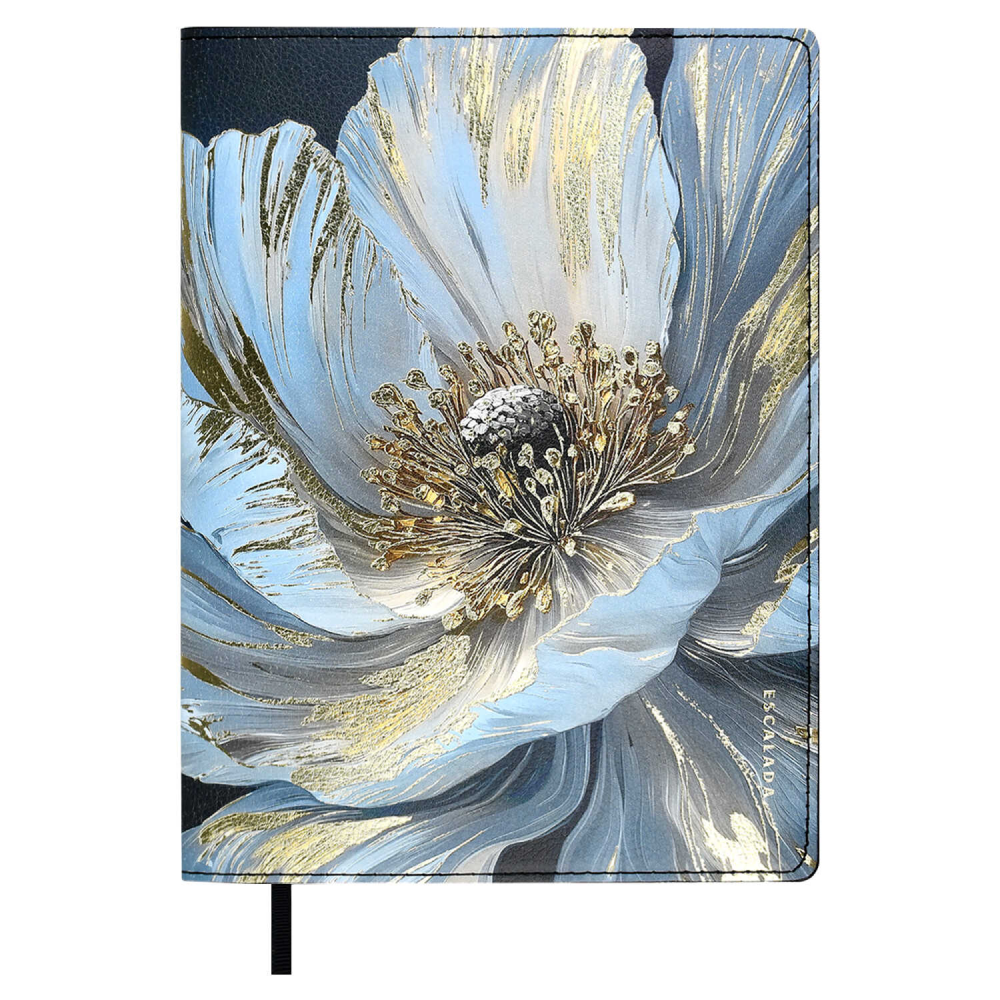 Книга записная "Белый мак", А5, 120 листов, клетка, белый