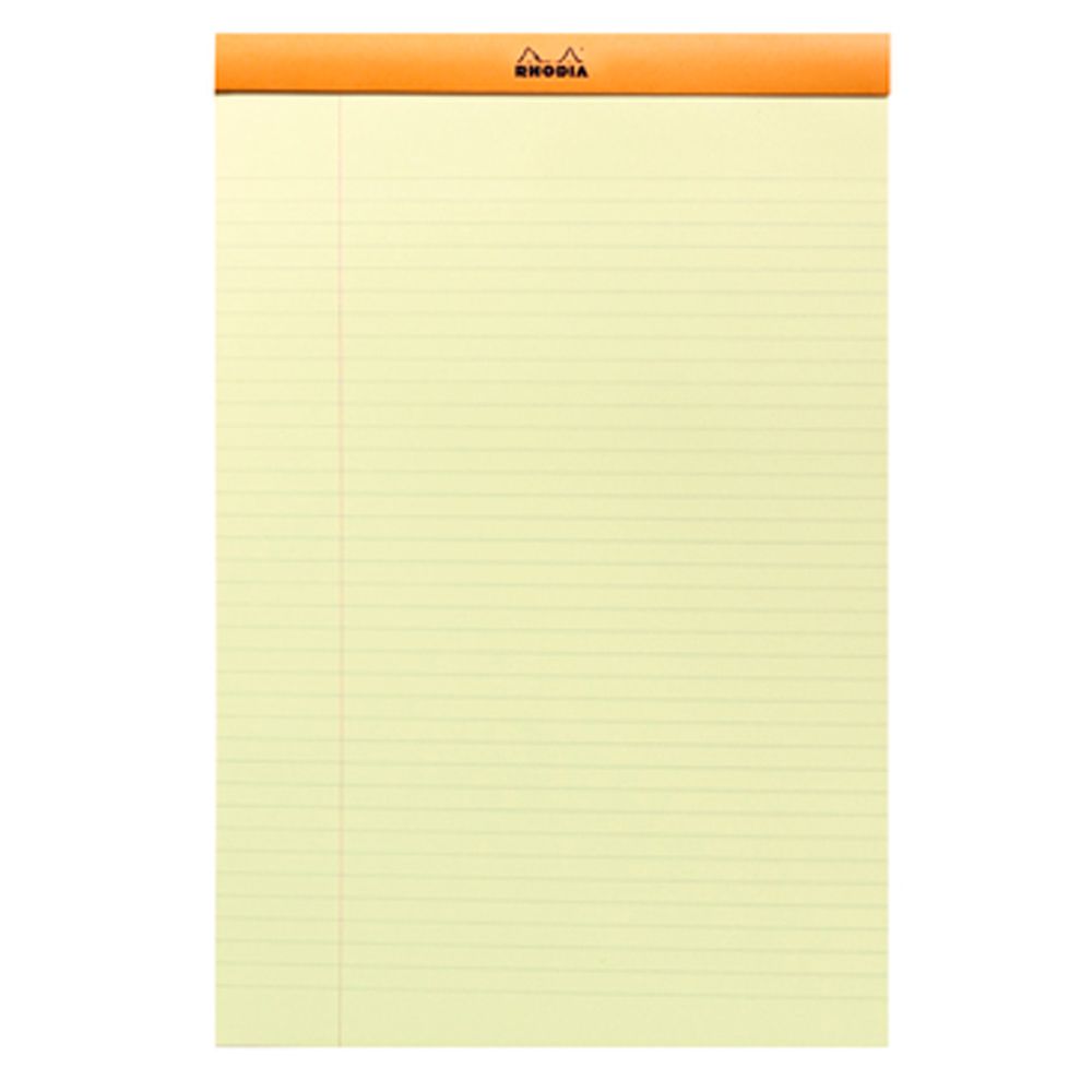 Блокнот "Rhodia", А4+, 80 листов, линейка, оранжевый