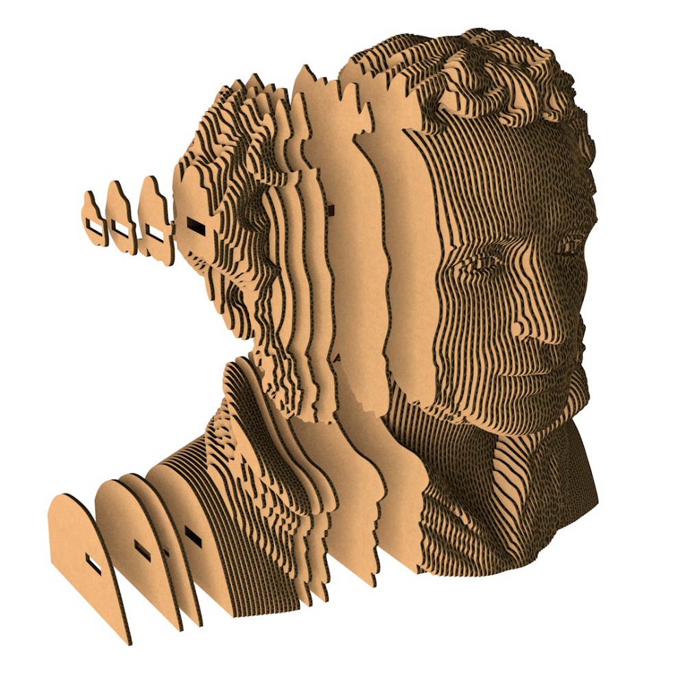 Пазл картонный 3D "Бюст Пушкин" - 2