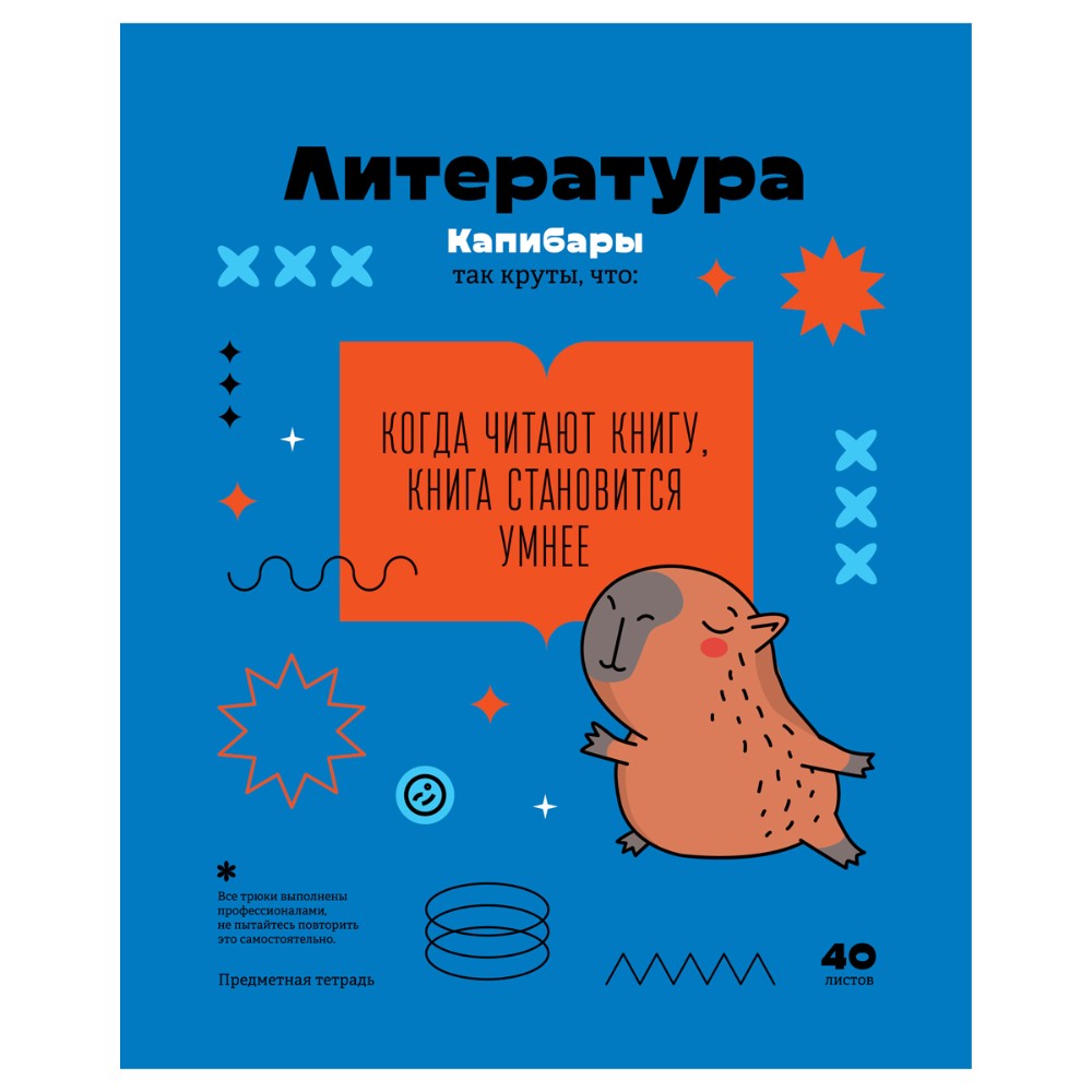 Тетрадь предметная "Записки школьника. Литература", A5, 40 листов, линейка