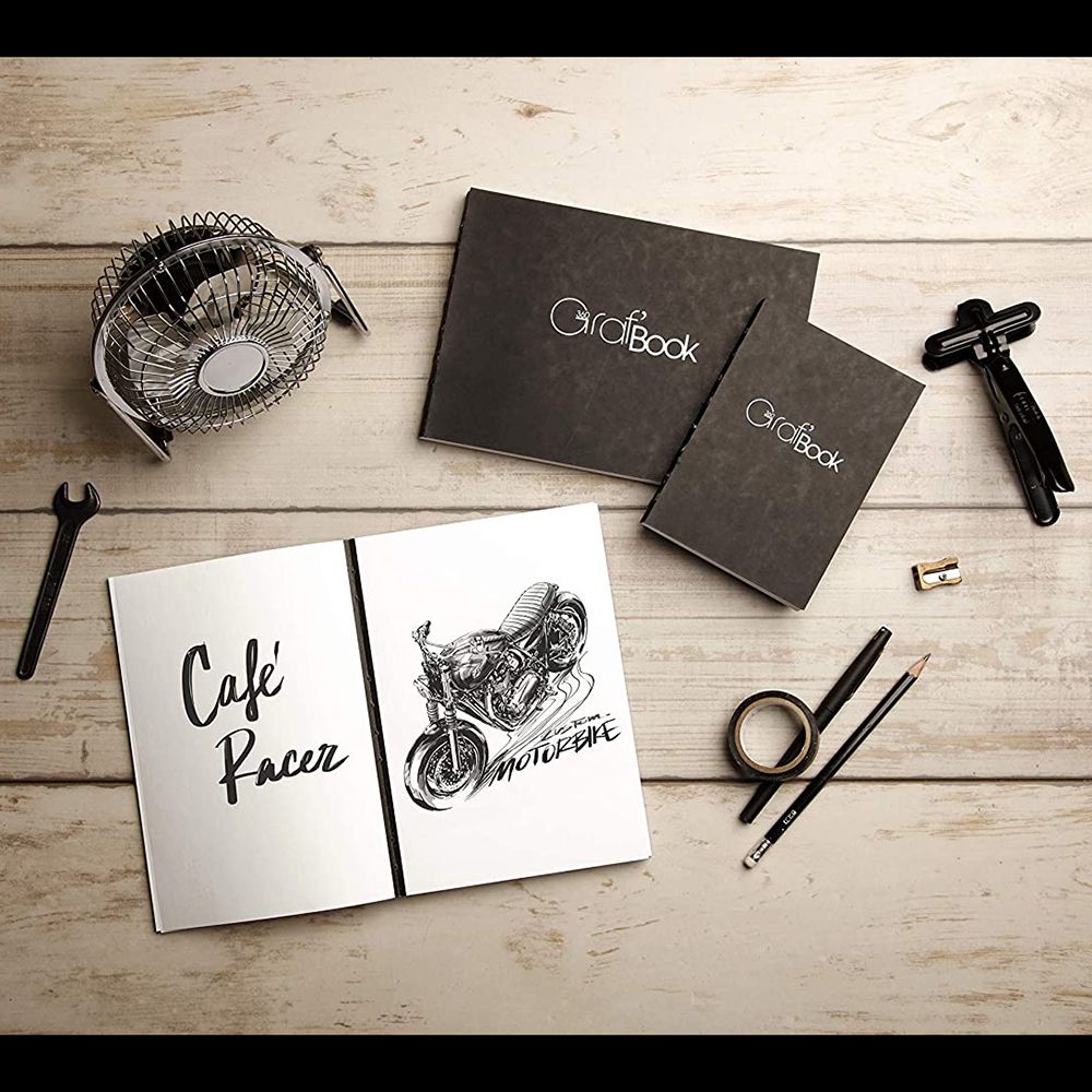 Блокнот скетчбук "Graf Book 360", 19x25 см, 100 г/м2, 100 листов - 4