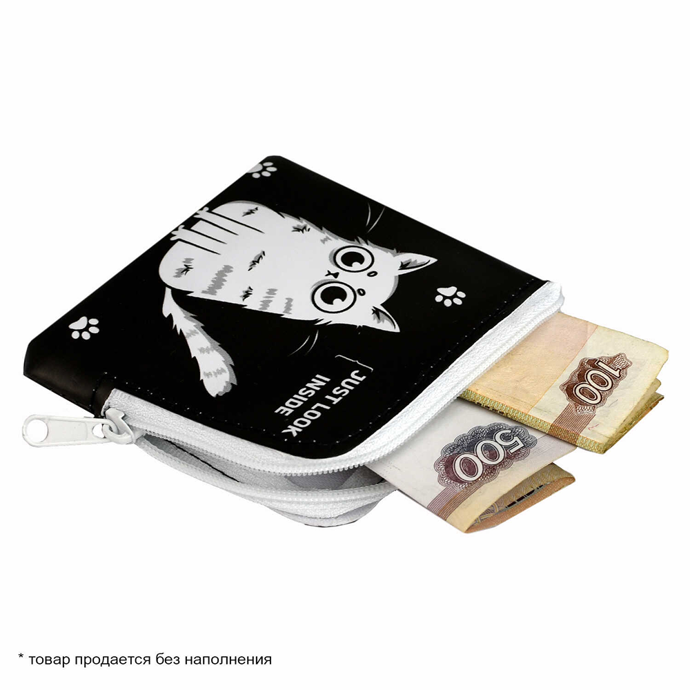 Кошелек "Три кота", черный - 3