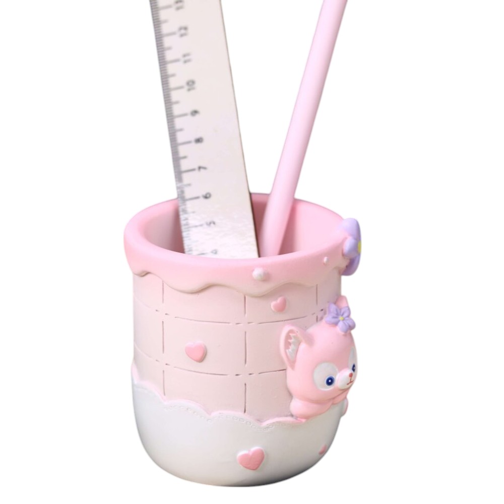 Подставка для канцелярских мелочей "Kitty", пластик, розовый - 5