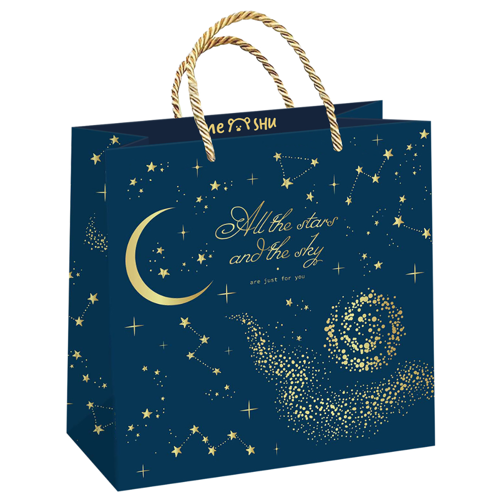 Пакет подарочный "Stars magic", 20x20x10 см, ламинированный