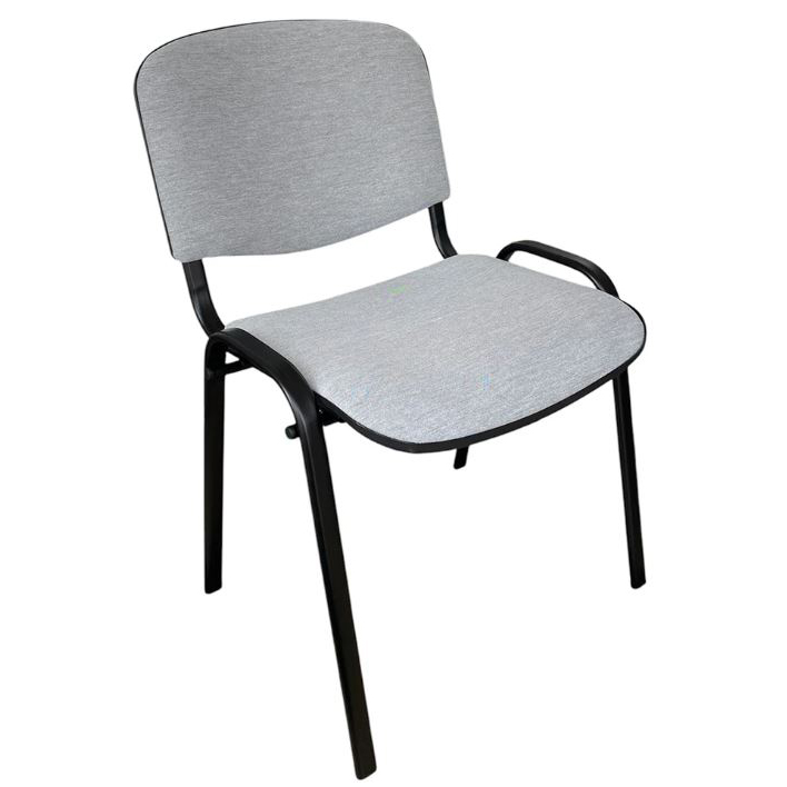 Стул офисный "Iso Black KNISA LIGHT GREY", ткань, металл, светло-серый