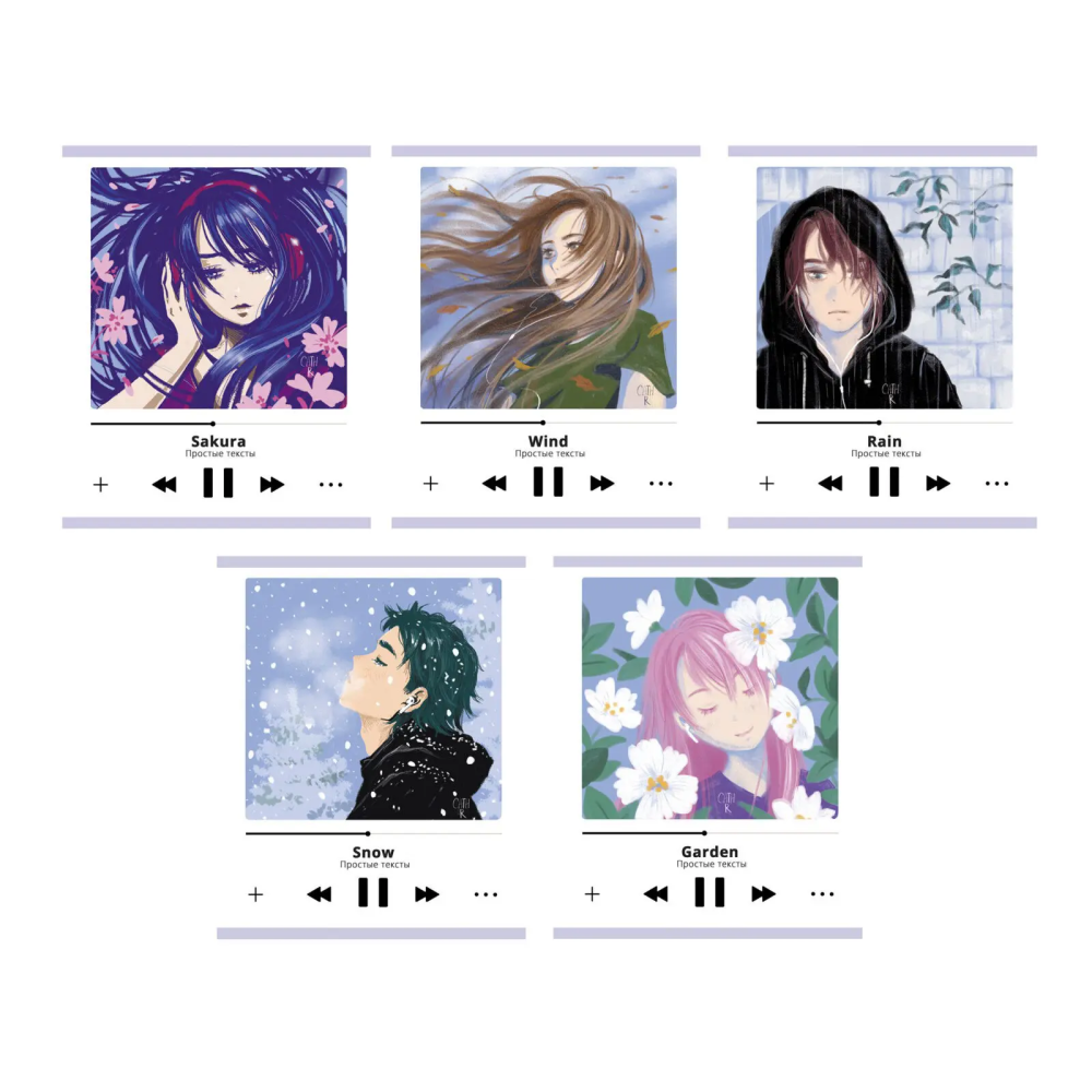 Тетрадь "Простые тексты (Эксклюзив)", А5, 48 листов, клетка, ассорти 