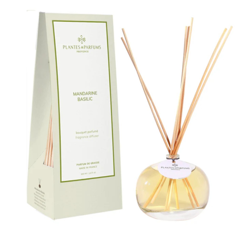 Диффузор ароматический PLANTES&PARFUMS "Mandarin Basil", 100 мл