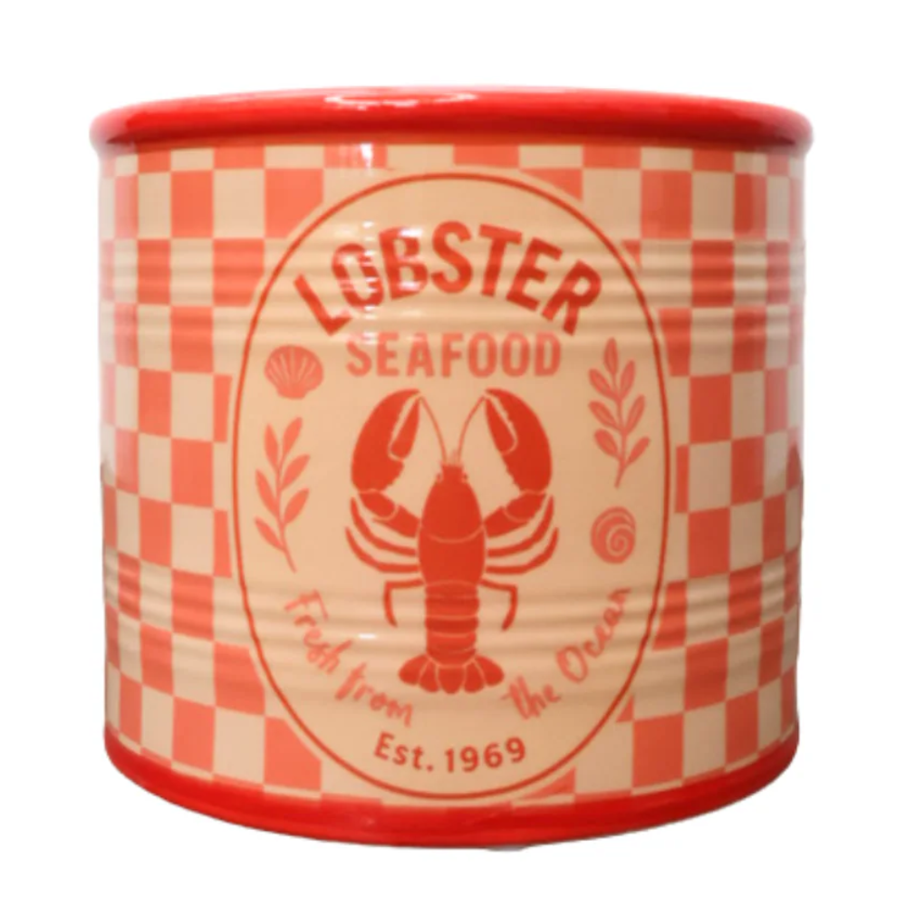 Кашпо "Lobster", доломит, красный