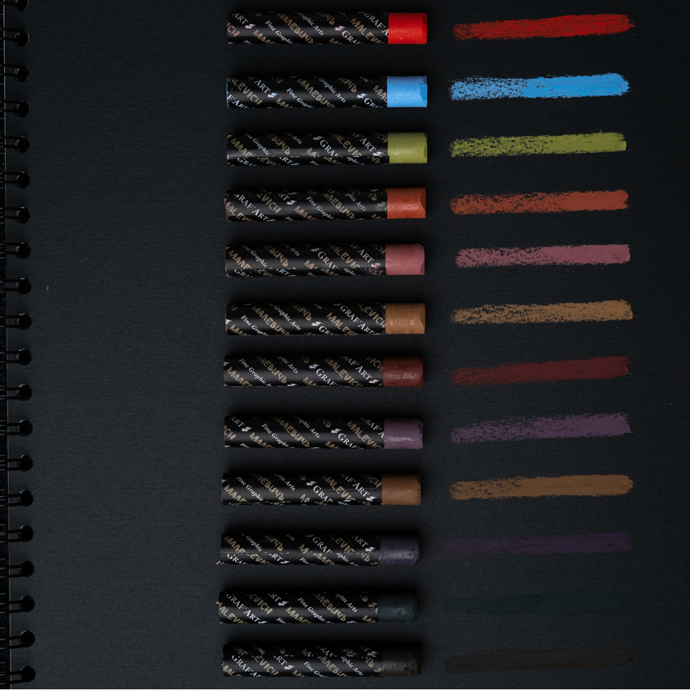 Набор масляной пастели "Малевичъ", профессиональная, портрет, 24 цвета - 9