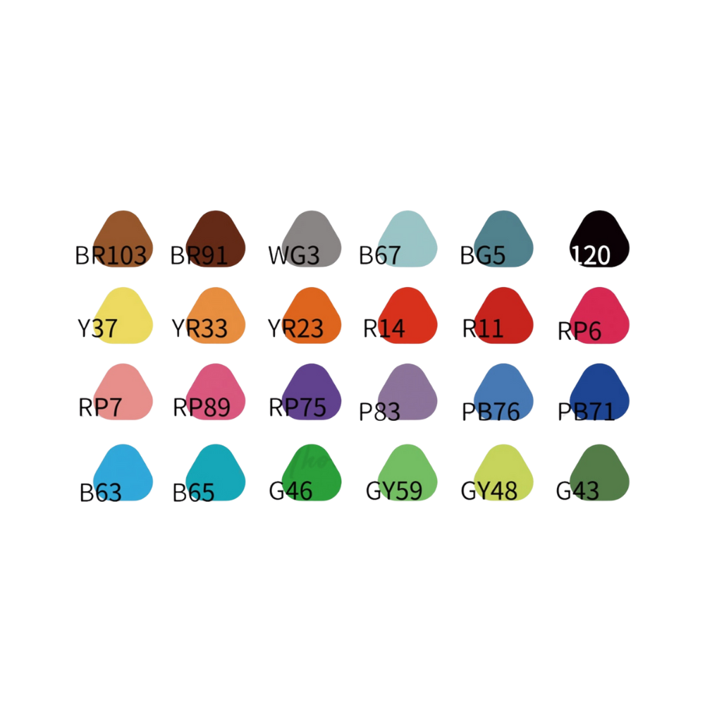 Набор маркеров художественных "Himi Miya", 24 шт/упак - 10