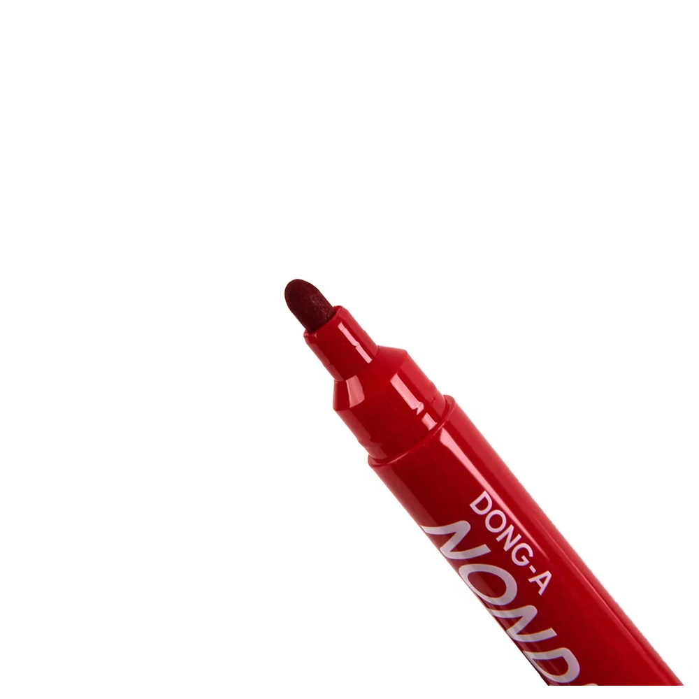 Маркер перманентный "Non-Dry", красный - 4