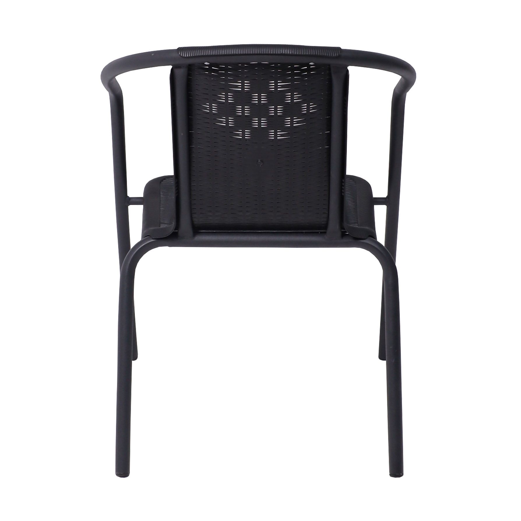 Кресло садовое AksHome RVERONA, PP, черный, сталь-черная - 10