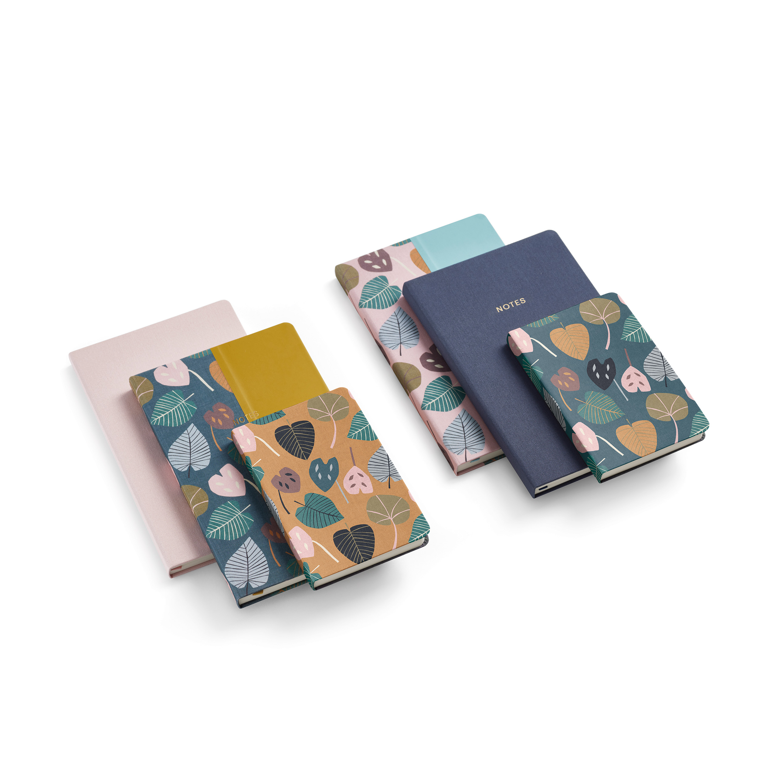 Блокнот Miquelrius "Autumn Leaves Pink-Blue", А5, 96 листов, в точку, розовый, голубой - 5