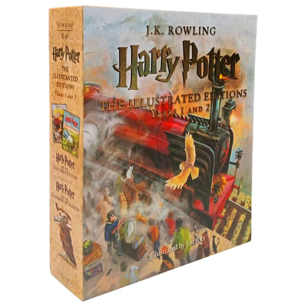 Комплект книг на английском языке "Harry Potter. The Illustrated Editions: Years 1 and 2", J.K. Rowling, Ill. Jim Kay 