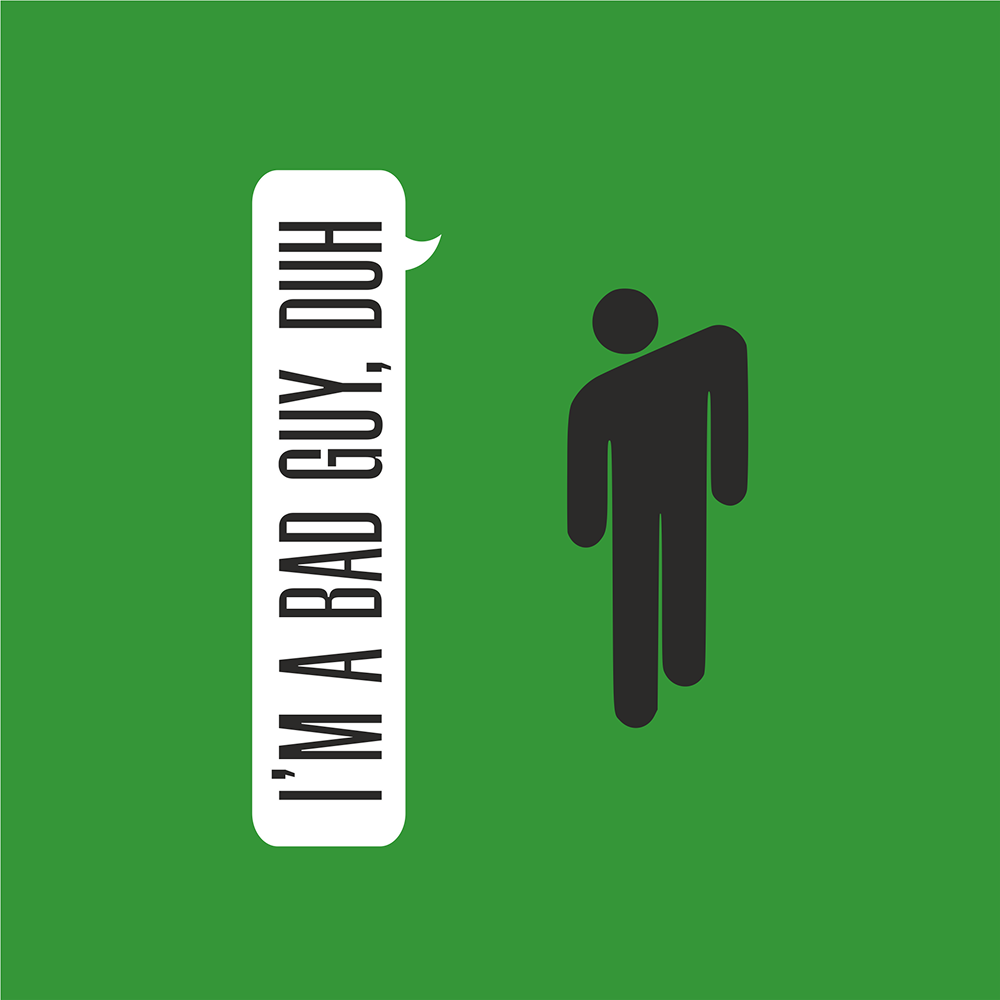 Термос с дисплеем «I’m a bad guy», софт-тач, зеленый