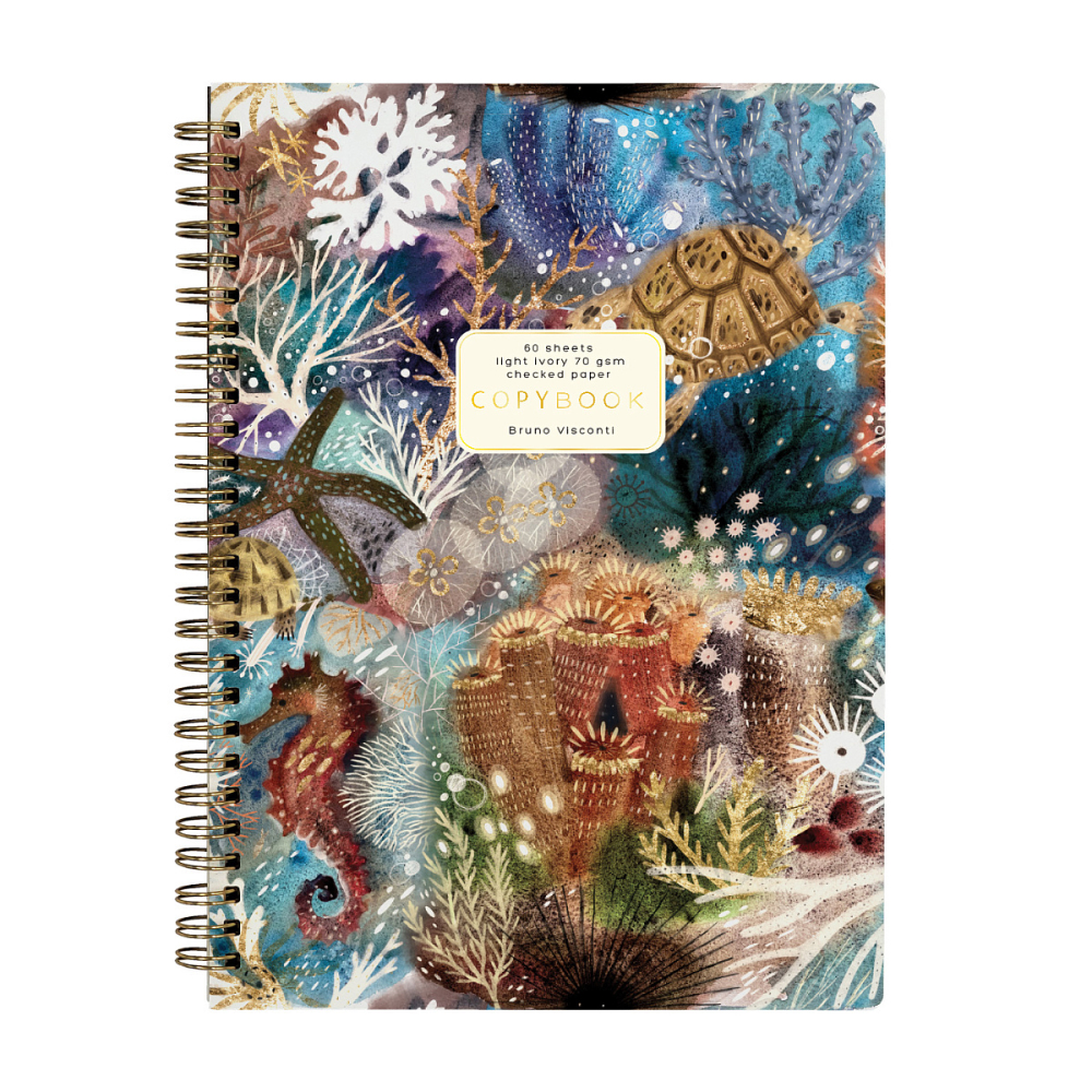 Тетрадь "Фантазия. Кораллы", B5, 60 листов, клетка, разноцветный