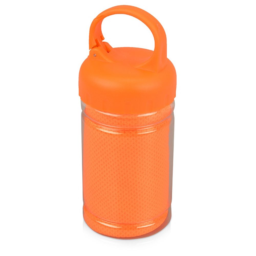 Набор подарочный "Klap": бутылка для воды и набор для фитнеса, оранжевый - 4