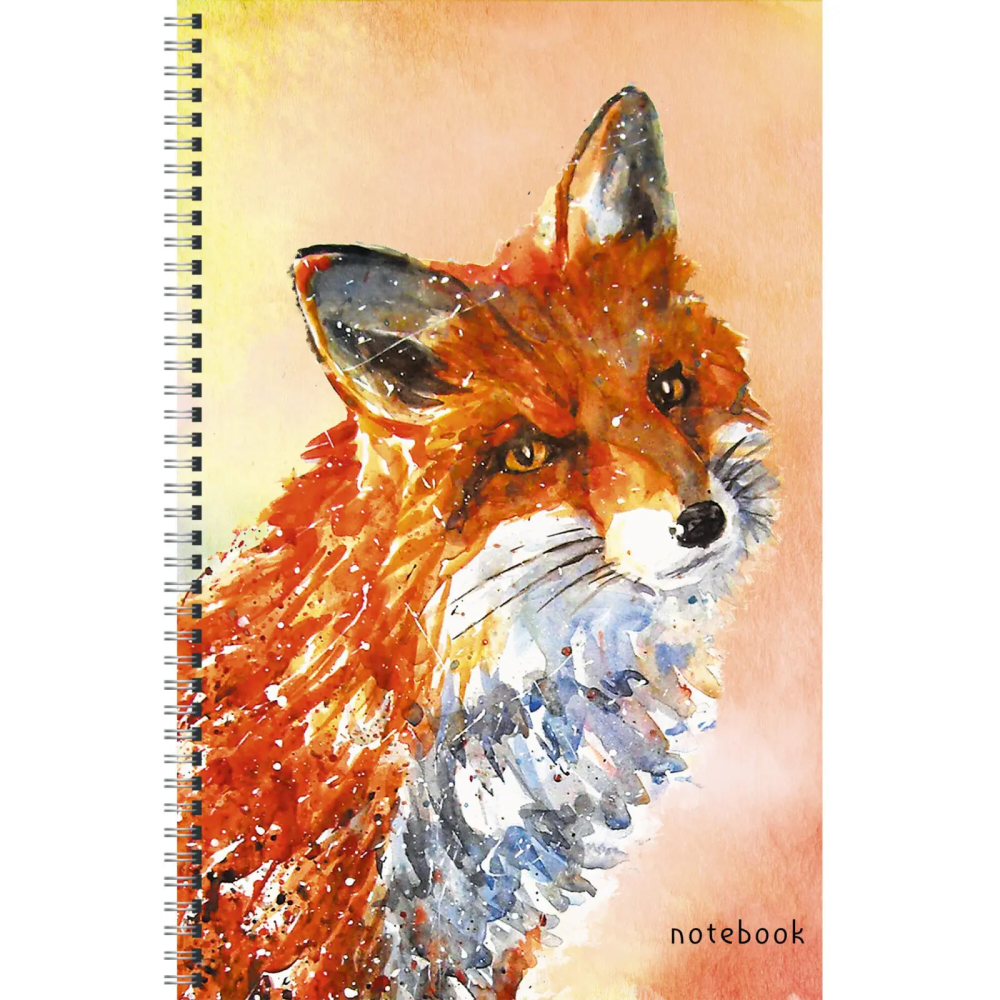 Тетрадь "Little fox", А4, 60 листов, клетка, разноцветный