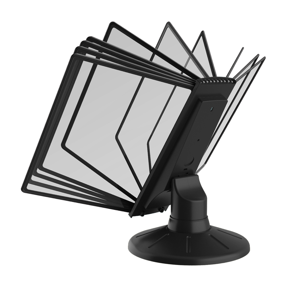 Стойка информационная настольная "OfficeSpace", A4,10 демопанелей, вращающаяся, черный