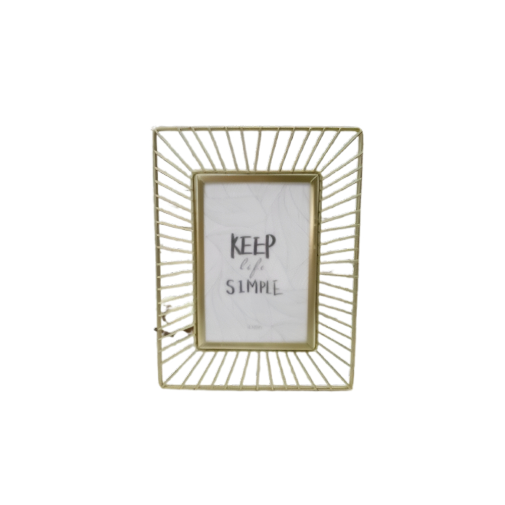 Фоторамка "Rays", 10x15 см, металл, золотой