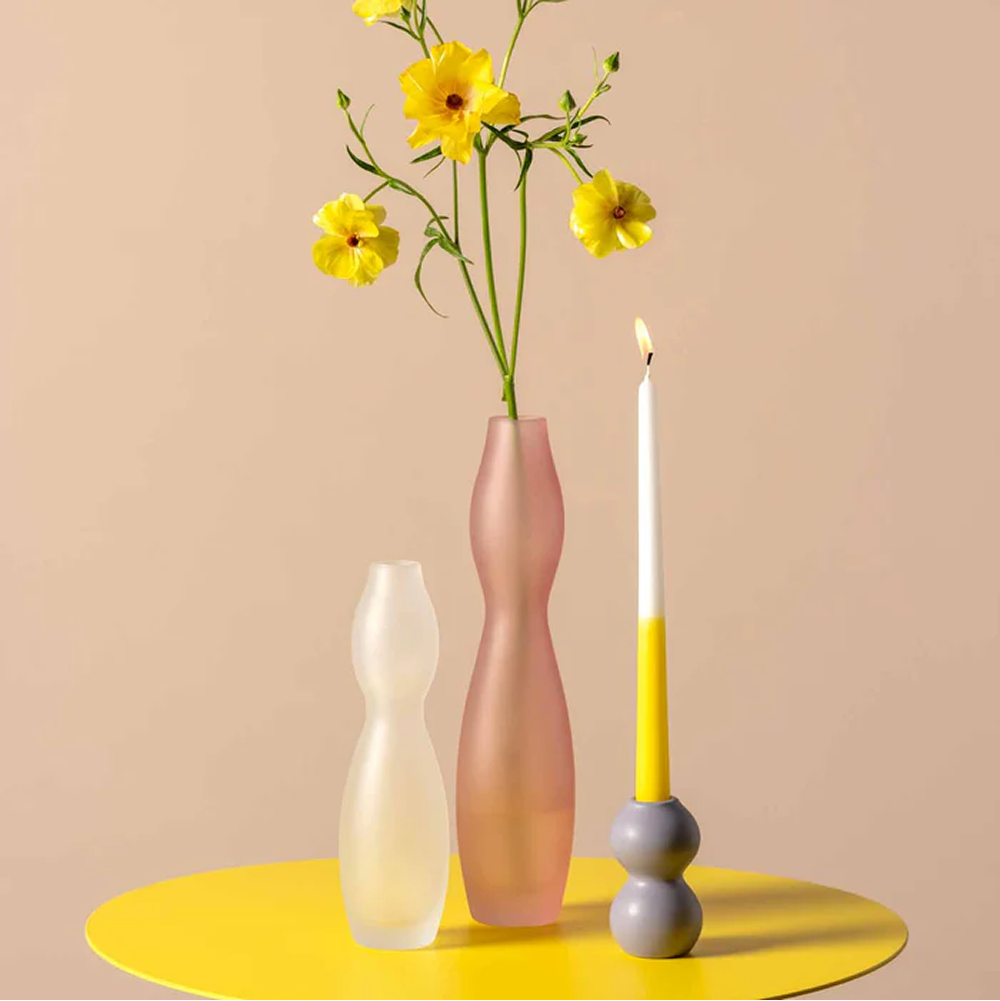 Подсвечник керамический "VIVACE", 11 см, сиреневый - 3