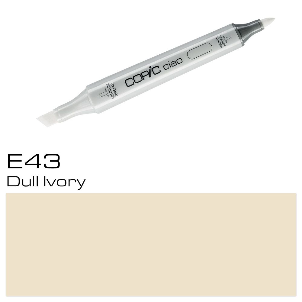 Маркер перманентный "Copic ciao", E-43 тусклая слоновая кость