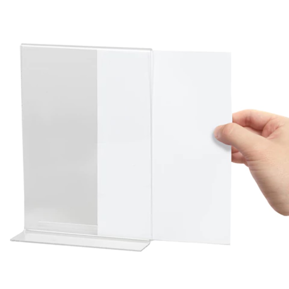 Стойка информационная "Brauberg", настольная, A4, вертикальная, прозрачный - 2