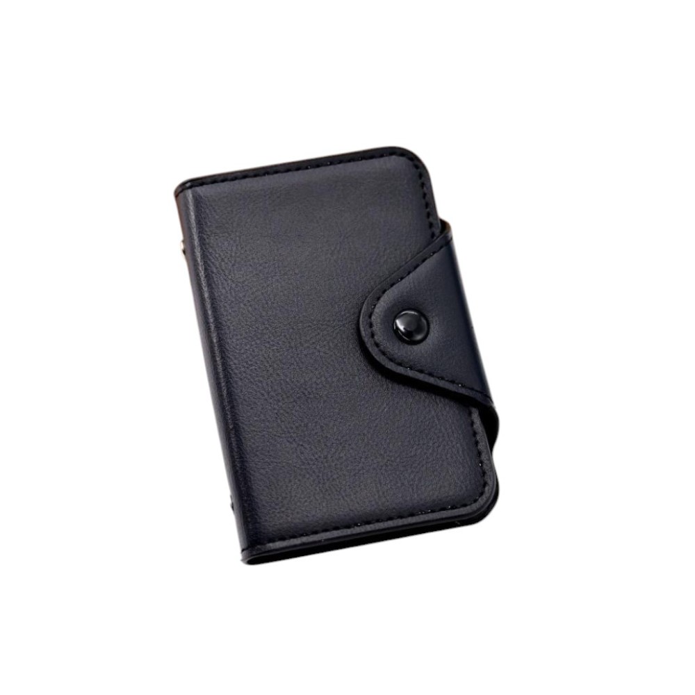 Визитница карманная "Classic-2", 105х73 мм, кожзам., черный