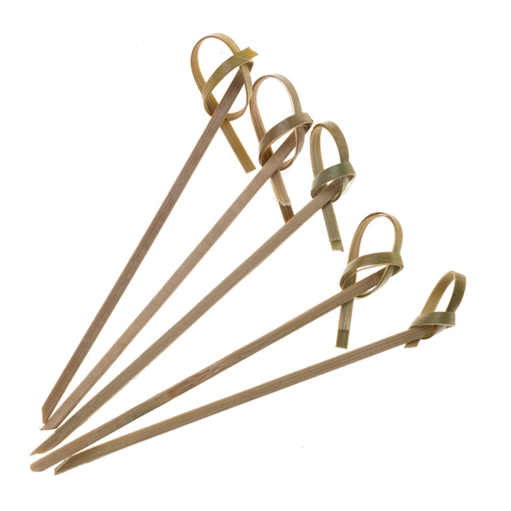 Пика узелок 6 см, бамбук, 100 шт./упак